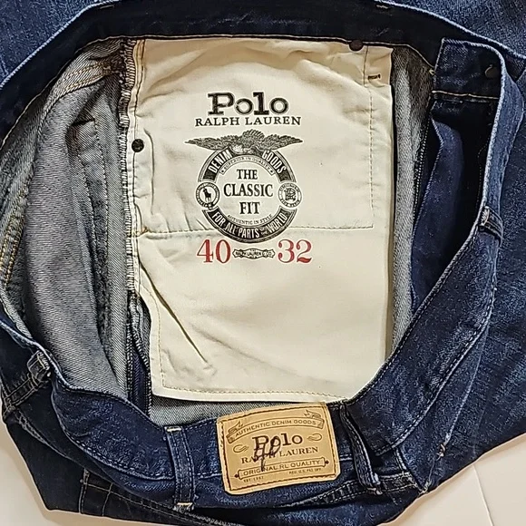 🏇Polo Ralph Lauren The Classic Fit Stright Leg Jeans. Men's Size: W40x30L.